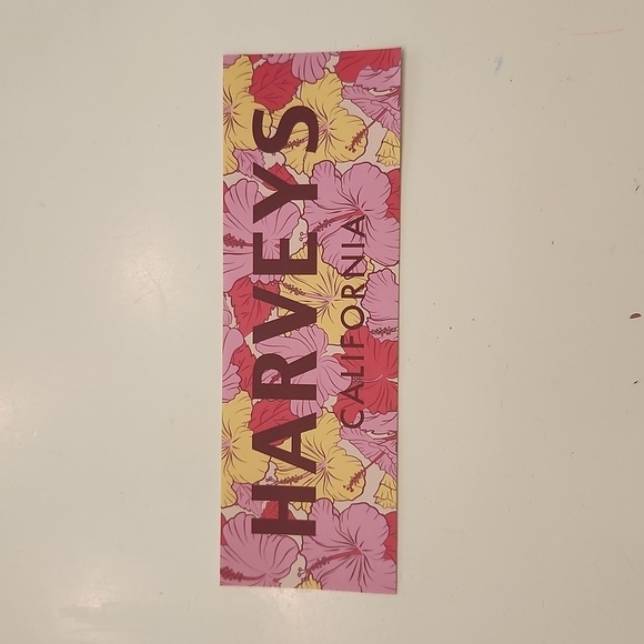 Harveys Seatbelt Hibiscus Bumper Sticker - Picture 1 of 1